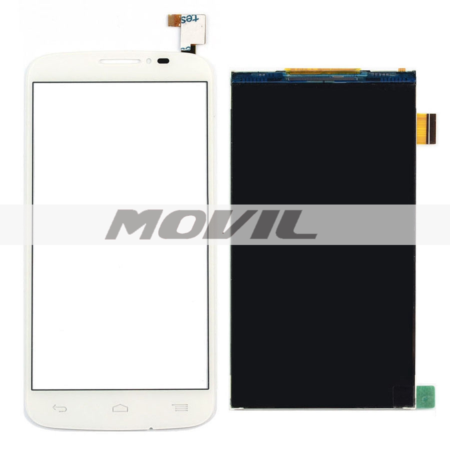 white Touch Screen Digitizer Glass Sensor + LCD Display Panel Screen For Alcatel One Touch POP C7 7040 7040D 7040A 7041D